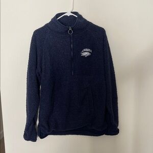 Colosseum Navy Zip-Up Sweater
